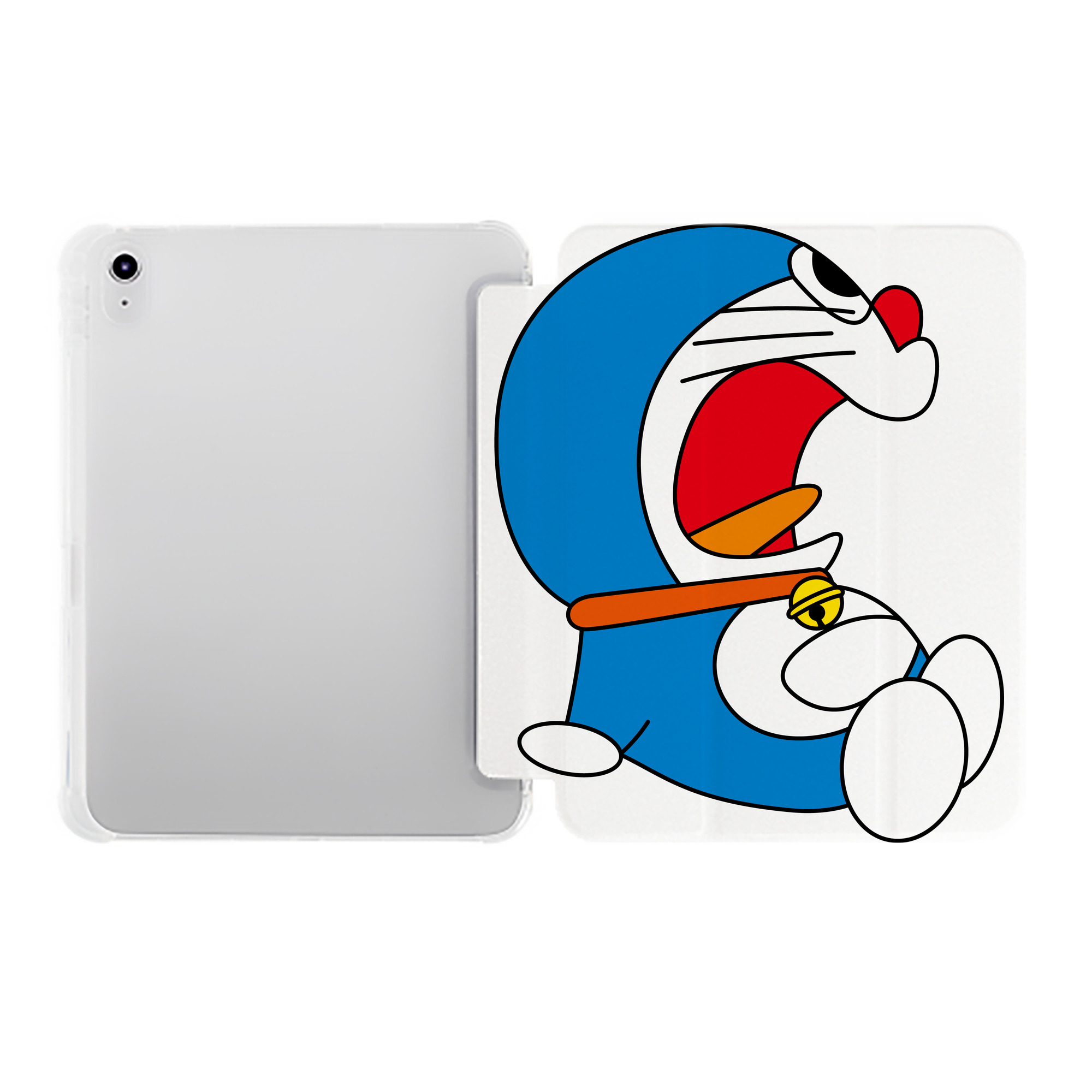 （画像用） ドラえもん Doraemon IPad ケース ペン収納付き 三つ折りスタンド PUレザー×シリコン 対応機種9.5/10.5/10.9インチ
